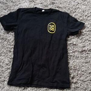 Black Tee with Yellow Emblem